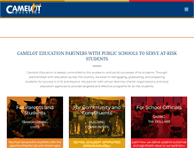 Tablet Screenshot of cameloteducation.org